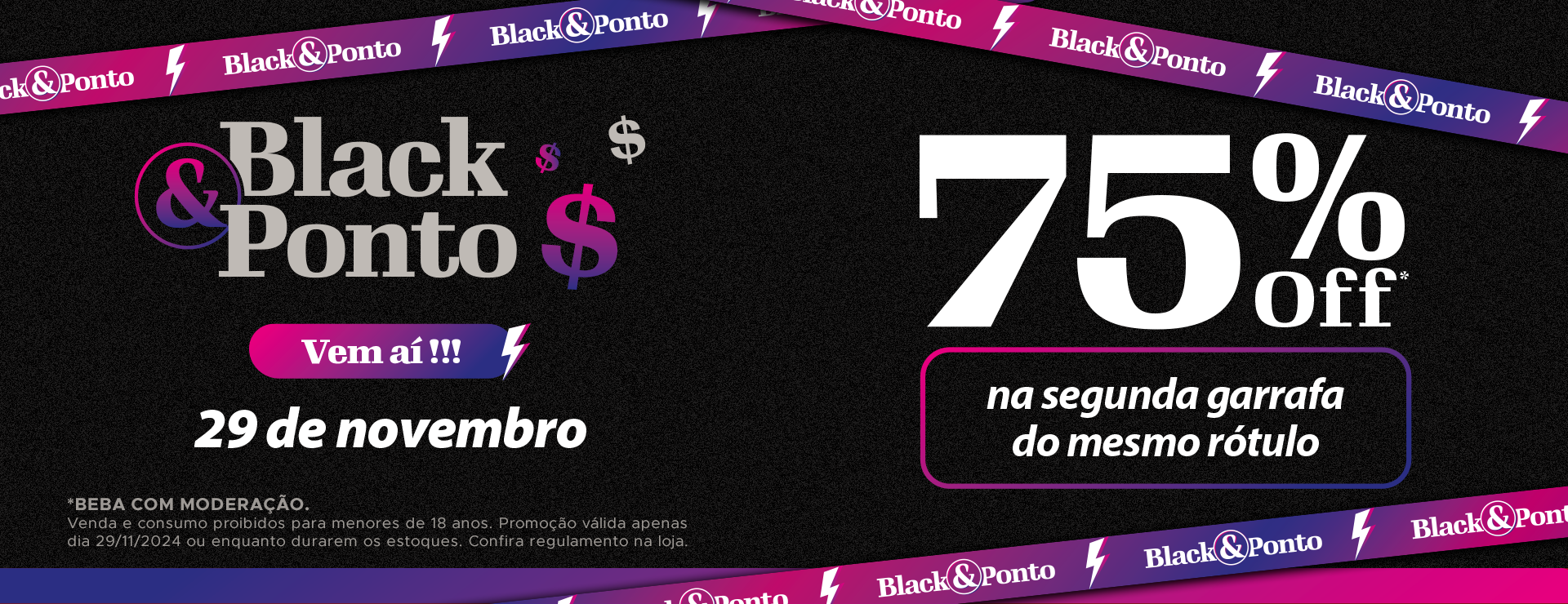 BLACK FRIDAY VINHO E PONTO